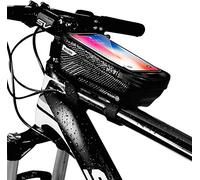 YKMYXZ Bolsa Delantera for Bicicleta Bolsa for Bicicleta Bolsa for viga Delantera de Bicicleta de montaña Bolsa for Tubo Superior Bolsa for teléfono móvil Equipo de conducción(Black)