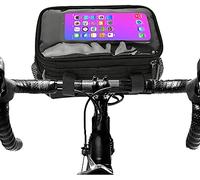 YKMYXZ Bolsa Delantera for Bicicleta de Alta Capacidad for Ciclismo, Bolsa for Bicicleta de montaña, Bolsa Frontal Plegable for Manillar con Pantalla táctil