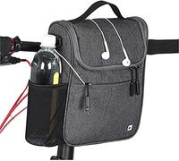 YKMYXZ Bolsa Delantera for Bicicleta, Gran Capacidad, multifunción, Plegable, for Bicicleta eléctrica(Grey)
