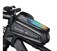 YKMYXZ Bolsa Delantera for Manillar de Bicicleta Chartered, Equipo de Ciclismo, Bolsa for Bicicleta, Bolsa Delantera, Bolsa for el Tubo Superior(Multi Colored)