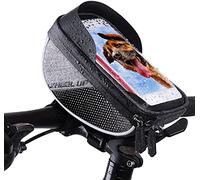 YKMYXZ Bolsa for Manillar de Bicicleta, Bolsa for la Cabeza Delantera del Coche, Bolsa for Manillar de Bicicleta, Bolsa for teléfono móvil, Equipo de conducción(Black)
