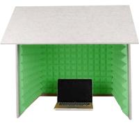 YKMYXZ， Cabina de aislamiento acústico, cabina de aislamiento de micrófonos tipo cubo, for estudio en casa, grabación de música, podcasting y tratamientos acústicos.(Green)