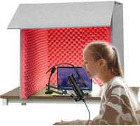 YKMYXZ， Cabina de aislamiento de micrófono con aislamiento acústico en forma de cubo, ideal for estudios en casa y grabación de música.