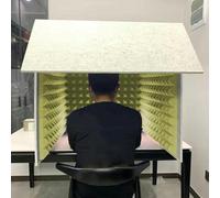 YKMYXZ， Cabina de aislamiento de micrófono tipo cubo, reduce el ruido, escudo aislante for estudios domésticos, grabación de música y podcasting(Yellow)
