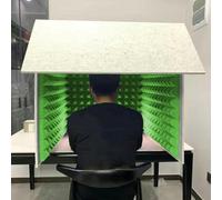 YKMYXZ， Cabina de aislamiento de micrófono tipo cubo, reduce el ruido, escudo aislante for estudios domésticos, grabación de música y podcasting(Green)
