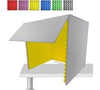 YKMYXZ， Cabina de espuma con forma de cubo for micrófono, plegable, desmontable, portátil, estudio de grabación sencillo, colores disponibles(Yellow)