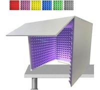 YKMYXZ， Cabina de espuma con forma de cubo for micrófono, plegable, desmontable, portátil, estudio de grabación sencillo, colores disponibles(Purple)