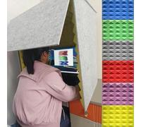 YKMYXZ， Cabina de sonido portátil, cabina de aislamiento de micrófono en forma de cubo, equipo de grabación de micrófonos, cabina de estudio casera(Green)
