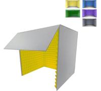 YKMYXZ， Cabina vocal portátil, equipo de grabación, aislamiento acústico for estudio en casa, cubierta insonorizada de escritorio de 80 x 80 x 80 cm for micrófono de condensador, grabación de sonido e