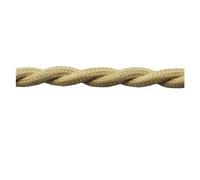 YKMYXZ, Cable de alimentación for lámpara colgante de 1 metro, 2 hilos, color, 0,75 mm, flexible, vintage, trenzado textil(T06)