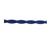 YKMYXZ, Cable de alimentación for lámpara colgante de 1 metro, 2 hilos, color, 0,75 mm, flexible, vintage, trenzado textil(T13)