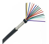 YKMYXZ, Cable de control blindado de 5 metros, 12 núcleos, 14 núcleos, 16 núcleos, 0,3 mm, 0,5 mm, 0,75 mm, 1 mm, 1,5 mm, alambre de cobre(16 Core,1.5mm)