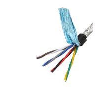 YKMYXZ, Cable de par trenzado blindado, 1 metro, 20 AWG, 22 AWG, 18 AWG, 2 núcleos, 4 núcleos, 6 núcleos, 8 núcleos, cobre puro, calibre 485, cable de señal de comunicación(8 Core 18awg 0.75mm)