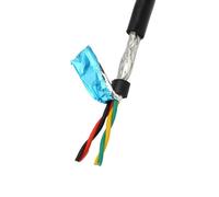 YKMYXZ, Cable de par trenzado blindado, 1 metro, 20 AWG, 22 AWG, 18 AWG, 2 núcleos, 4 núcleos, 6 núcleos, 8 núcleos, cobre puro, calibre 485, cable de señal de comunicación(4 Core 22awg 0.3mm)