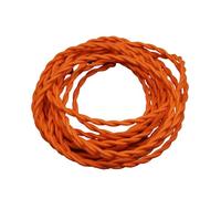 YKMYXZ, Cable trenzado de tela vintage de 2 hilos, 2 x 0,75 mm, for iluminación doméstica, for lámpara colgante.(Orange,10meter)