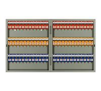 YKMYXZ, Caja de Llaves de Pared con Capacidad for 24/32/48/72/96/120 Llaves, Caja de Seguridad de Acero Pintado con Etiquetas de Colores.(72 Keys)