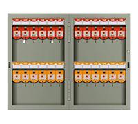 YKMYXZ, Caja de Llaves de Pared con Capacidad for 24/32/48/72/96/120 Llaves, Caja de Seguridad de Acero Pintado con Etiquetas de Colores.(24 Keys)