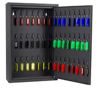 YKMYXZ, Caja de Llaves de Pared for Interiores, Ideal for el hogar, con Gran Capacidad for 48 Llaves, Ideal for gestión y Almacenamiento.(Black Key Lock)