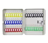 YKMYXZ, Caja de Llaves Decorativa de Pared con múltiples capacidades y Etiquetas de Colores, Organizador de Almacenamiento for Hotel, Armario de Llaves de Acero.(45 Keys)
