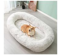 YKMYXZ Cama Grande for Perros, Cama de Lujo for, Impermeable y Lavable, for Piel sintética esponjosa(Coffee Color,190cm/75in)