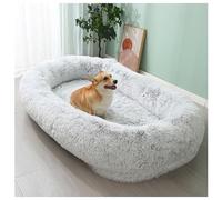 YKMYXZ Cama Grande for Perros, Cama de Lujo for, Impermeable y Lavable, for Piel sintética esponjosa(Grey,165cm/63in)