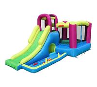 YKMYXZ, Casa de rebote inflable, sala de salto espaciosa, castillo hinchable con piscina, trampolín, castillo inflable multifunción
