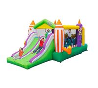 YKMYXZ, Casa grande de rebote de aire con tobogán doble, castillo inflable que despide, parque infantil multifunción deportivo