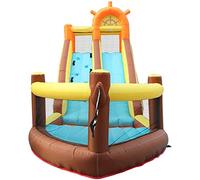YKMYXZ, Castillo hinchable de seguridad sólida, casa de rebote inflable, tobogán, pared de escalada, casa de hoyo de bolas, se instala en segundos