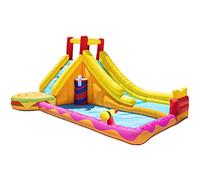 YKMYXZ， Castillo inflable Simple for rebote, castillo acuático, juego de juegos con tobogán, tobogán combinado enorme con piscina