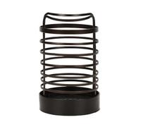YKMYXZ, Cesta de secado de utensilios de alambre de hierro con base de plástico, soporte de metal for utensilios de cocina, organizador de utensilios, bloque de cuchillos(Black)