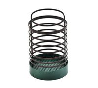 YKMYXZ, Cesta de secado de utensilios de alambre de hierro con base de plástico, soporte de metal for utensilios de cocina, organizador de utensilios, bloque de cuchillos(Green)