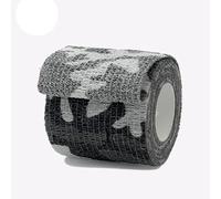 YKMYXZ, Cinta elástica de camuflaje de 4,8 m, autoadhesiva, for deportes, for rodillas, dedos y tobillos.(Black and white camo,7.5cmx4.8m)
