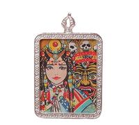 YKMYXZ， Collar con Colgante de Buda, Thangka Budista, Collar Largo de oración, Cadena de Cuerda Trenzada Hecha a Mano