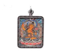 YKMYXZ， Collar con Colgante de Buda, Thangka Budista, Collar Largo de oración, Cadena de Cuerda Trenzada Hecha a Mano
