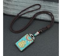 YKMYXZ， Collar con Colgante de Elefante de ébano, Estatua de Buda Thangka de Nepal, Estilo Vintage, Estilo exótico, for Cadena.(B)