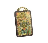YKMYXZ， Collar de ébano Thangka Tibetano Retro de Nepal Hecho a Mano, Colgante de Estilo Nacional Caishen Amarillo Tathagata del Gran Día, Regalo Colgante(Penfant2)