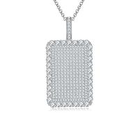 YKMYXZ, Collar de moissanita de 4,2 quilates for hombre, color D, VVS1, collar de diamante, collar con colgante de hip hop for hombre
