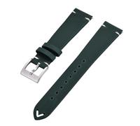 YKMYXZ Correa de reloj de liberación rápida for hombres y mujeres, correa de reloj de cuero genuino(Green,18mm)