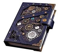 YKMYXZ cuaderno, Diario de historia tapa dura, material metálico cortical, diario clásico con rayas, papel grueso premium, 6,5 x pies(E)