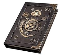 YKMYXZ cuaderno, Diario de historia tapa dura, material metálico cortical, diario clásico con rayas, papel grueso premium, 6,5 x pies(B)