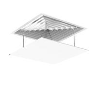 YKMYXZ Deflector de Aire Cuadrado for Acondicionado Central, Deflector antidirecto, Salida, protección contra el Viento(45x45cm/18x18in)