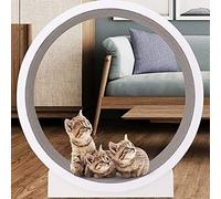 YKMYXZ, Ejercitador de Rueda for Gatos for Interiores, Noria, Muebles for Mascotas, Tablero rascador for Gatos, Juguete Giratorio for Correr