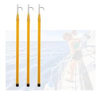 YKMYXZ, Equipo de Rescate de extensión Marina, Varilla telescópica de Fibra de Vidrio con Ganchos de Acero Inoxidable, Ganchos for atraque de embarcaciones.(Pack of 3,1.23 5.5M/4 18ft)