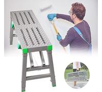 YKMYXZ， Escaleras de Tijera Plegables, Plataforma de Trabajo de Acero, andamio de Soldadura, Escalera, Taburete, Banco for Lavado de vehículos, Carga máxima de 400 kg.(A,180x40cm)