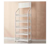 YKMYXZ, Estantería de 4 y 5 niveles for snacks de supermercado, expositores for tiendas minoristas, organizador de snacks comercial for el hogar, tiendas de conveniencia y cocina.(White 165,60x27cm/23