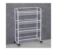 YKMYXZ, Estantería de supermercado de 4 niveles, ideal for el hogar, el baño, la oficina, la cocina, tiendas de conveniencia, for patatas fritas, dulces y frutas.(White,19.69x7.87x33.86 in/50x20x86 CM