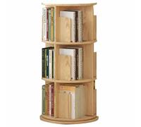 YKMYXZ Estantería giratoria de Madera Maciza Creativa pie Amplio Espacio Almacenamiento Se Puede Usar en estantes zapateros(Wood Color-b,3-Storey)