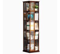 YKMYXZ Estantería giratoria de pie Estante Almacenamiento Sencillo for Sala Estar Fácil almacenar y Usar sin tambalearse(Walnut Colored,151 * 37cm)