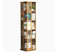 YKMYXZ Estantería giratoria de pie Estante Almacenamiento Sencillo for Sala Estar Fácil almacenar y Usar sin tambalearse(Wood Color,151 * 37cm)