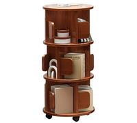 YKMYXZ Estantería giratoria móvil Sencilla de Varios Niveles for el hogar Fácil Mover Amplio Espacio Almacenamiento(95 * 42cm)